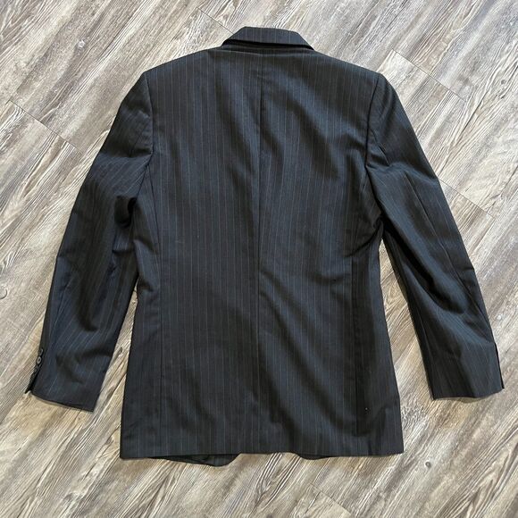Yves Saint Laurent Menswear Blazer 100% Wool Pinstripe 40R Made in France Flaw - Picture 2 of 15